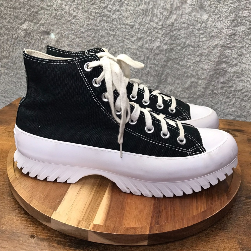 Converse Chuck Taylor All‎ Star Lugged 2.0 High M 8.5 W 10.5 Black/White Canvas